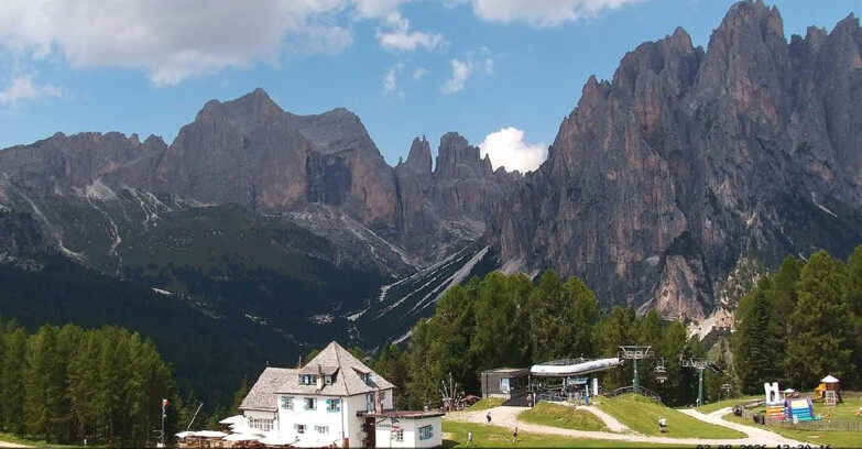 Webcam Vigo di Fassa-Pera-Ciampedìe - Vigo - Torri del Vajolet