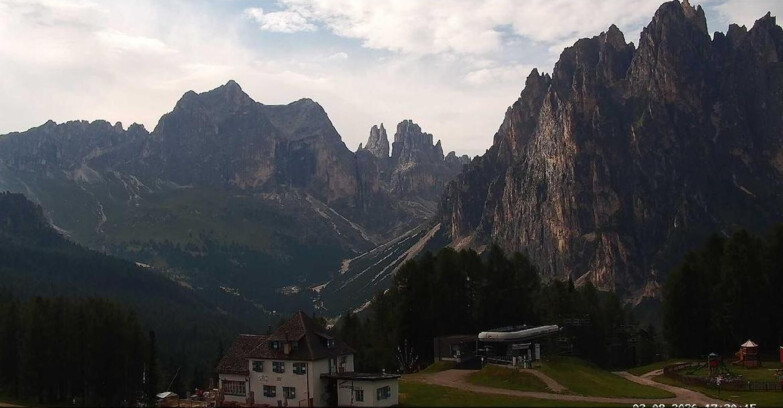 Webcam Vigo di Fassa-Pera-Ciampedìe - Vigo - Torri del Vajolet