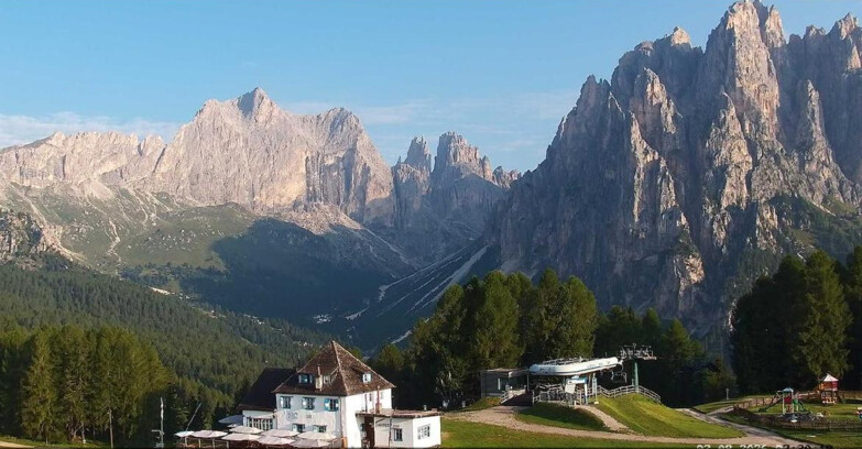 Webcam Vigo di Fassa-Pera-Ciampedìe - Vigo - Torri del Vajolet