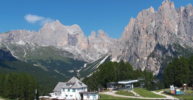 Webcam Vigo di Fassa-Pera-Ciampedìe - Vigo - Torri del Vajolet