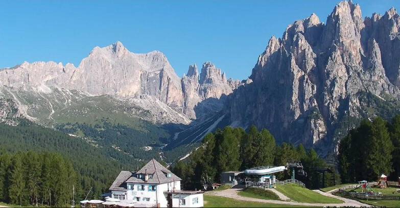 Webcam Vigo di Fassa-Pera-Ciampedìe - Vigo - Torri del Vajolet