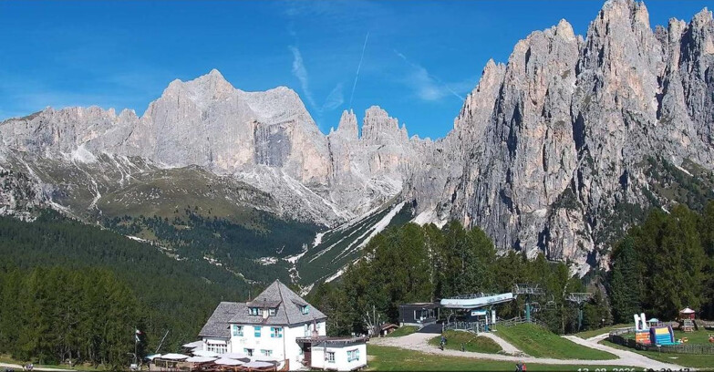 Webcam Vigo di Fassa-Pera-Ciampedìe - Vigo - Torri del Vajolet