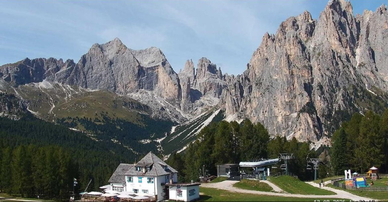 Webcam Vigo di Fassa-Pera-Ciampedìe - Vigo - Torri del Vajolet