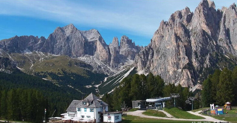 Webcam Vigo di Fassa-Pera-Ciampedìe - Vigo - Torri del Vajolet