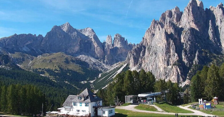 Webcam Vigo di Fassa-Pera-Ciampedìe - Vigo - Torri del Vajolet