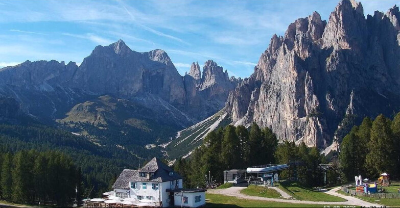 Webcam Vigo di Fassa-Pera-Ciampedìe - Vigo - Torri del Vajolet