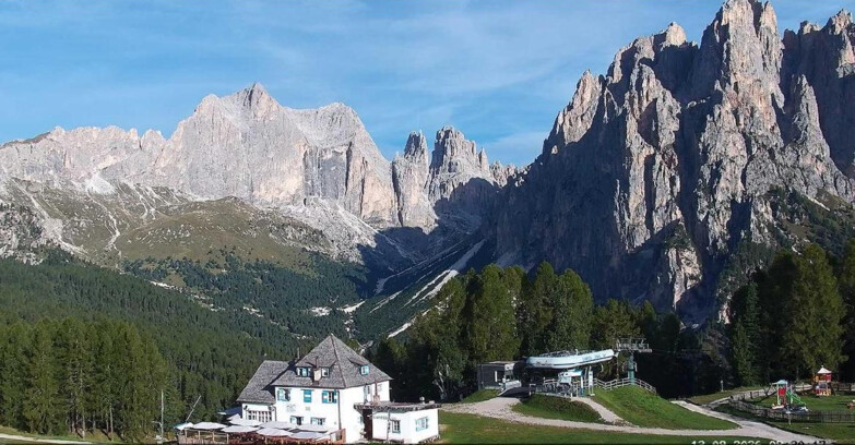 Webcam Vigo di Fassa-Pera-Ciampedìe - Vigo - Torri del Vajolet