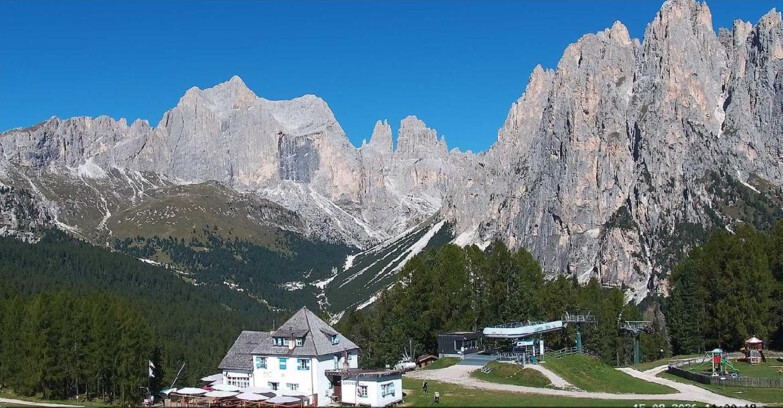 Webcam Vigo di Fassa-Pera-Ciampedìe - Vigo - Torri del Vajolet