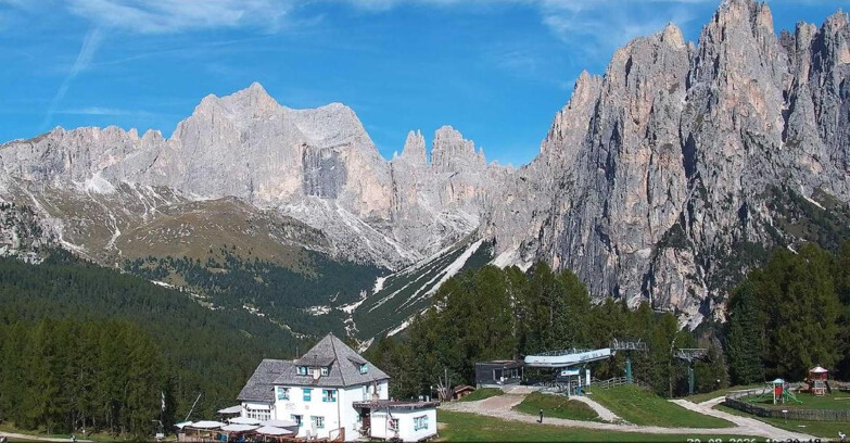 Webcam Vigo di Fassa-Pera-Ciampedìe - Vigo - Torri del Vajolet