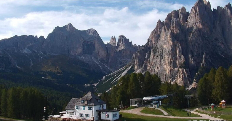 Webcam Vigo di Fassa-Pera-Ciampedìe - Vigo - Torri del Vajolet