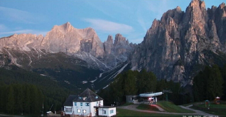 Webcam Vigo di Fassa-Pera-Ciampedìe - Vigo - Torri del Vajolet