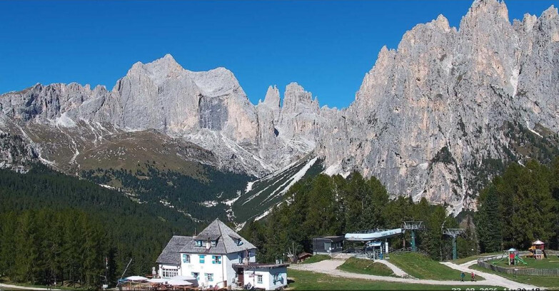 Webcam Vigo di Fassa-Pera-Ciampedie - Vigo - Torri del Vajolet