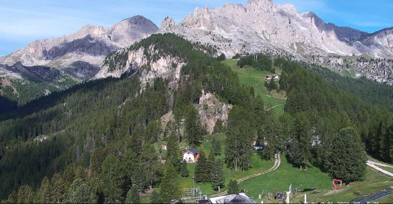 Webcam Vigo di Fassa-Pera-Ciampedìe - Vigo - seggiovia Prà Martin