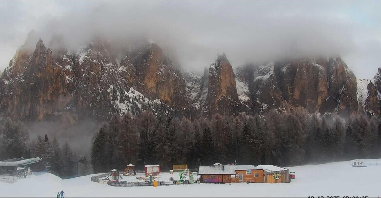 Webcam Vigo di Fassa-Pera-Ciampedìe - Vigo - dirupi di Larsech