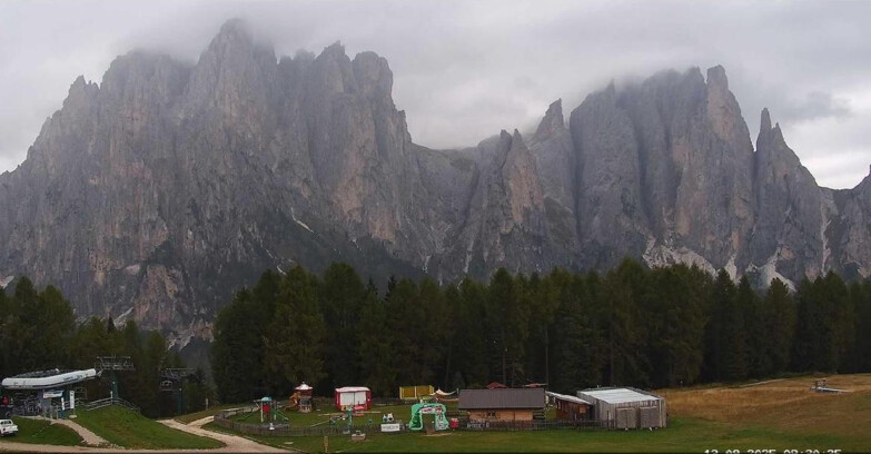 Webcam Vigo di Fassa-Pera-Ciampedìe - Vigo - dirupi di Larsech