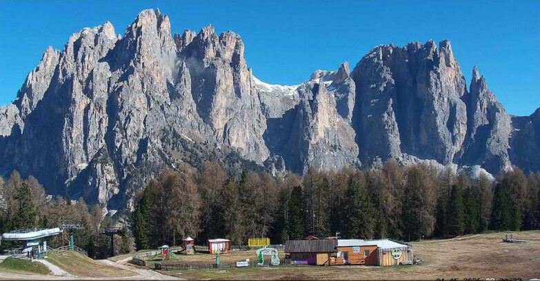 Webcam Vigo di Fassa-Pera-Ciampedìe - Vigo - dirupi di Larsech