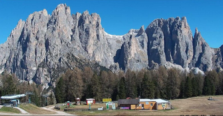 Webcam Vigo di Fassa-Pera-Ciampedìe - Vigo - dirupi di Larsech