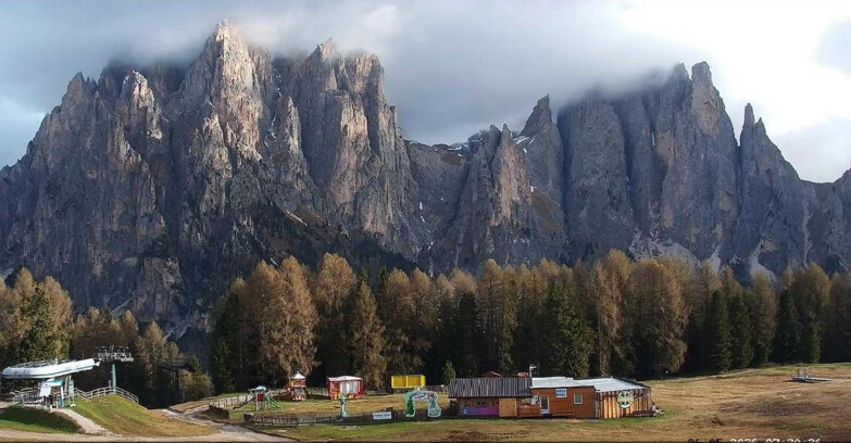 Webcam Vigo di Fassa-Pera-Ciampedie - Vigo - dirupi di Larsech
