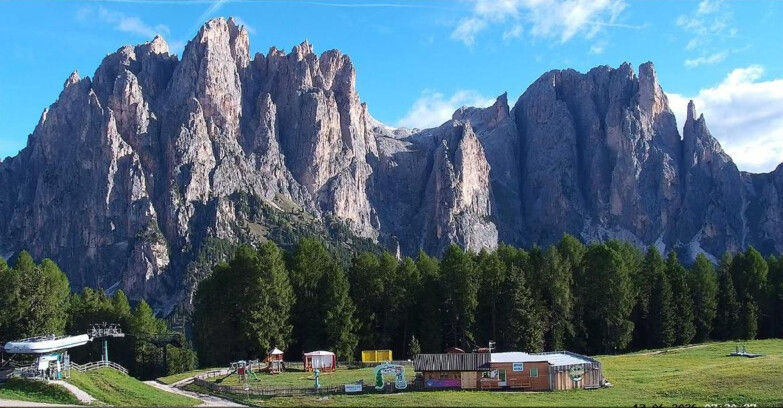 Webcam Vigo di Fassa-Pera-Ciampedìe - Vigo - dirupi di Larsech