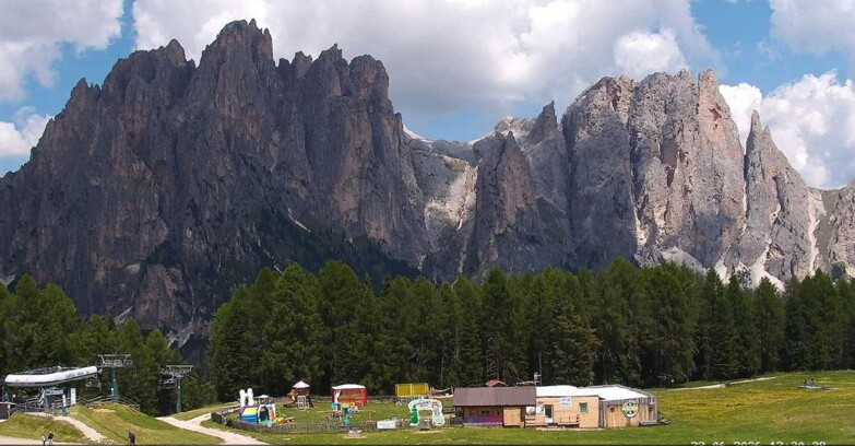 Webcam Vigo di Fassa-Pera-Ciampedie - Vigo - dirupi di Larsech
