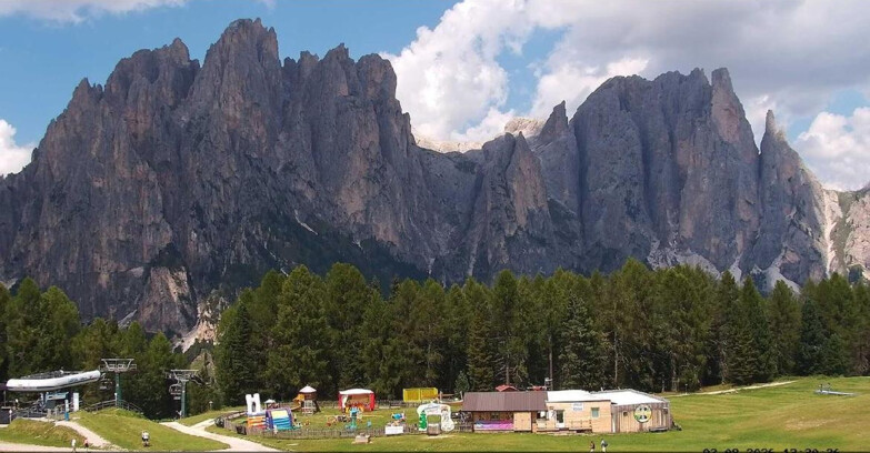 Webcam Vigo di Fassa-Pera-Ciampedìe - Vigo - dirupi di Larsech