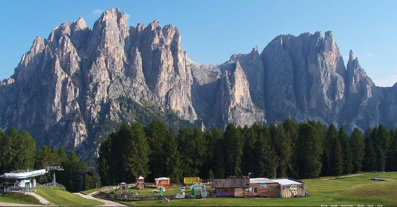 Webcam Vigo di Fassa-Pera-Ciampedìe - Vigo - dirupi di Larsech