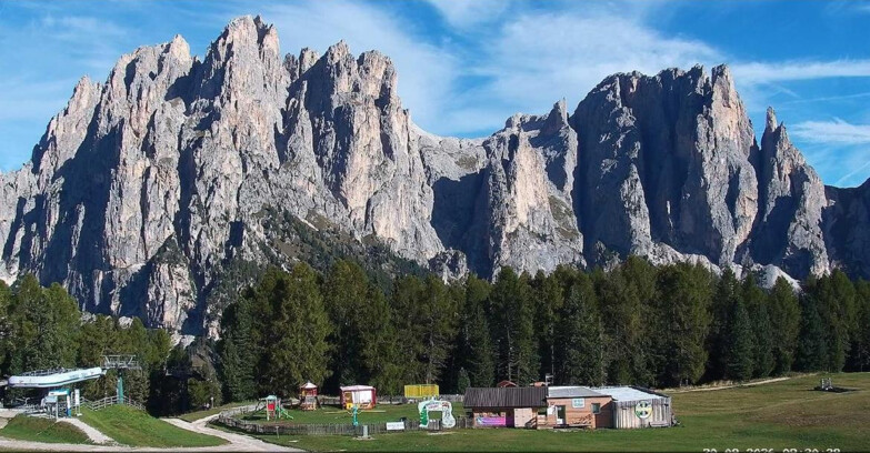 Webcam Vigo di Fassa-Pera-Ciampedìe - Vigo - dirupi di Larsech