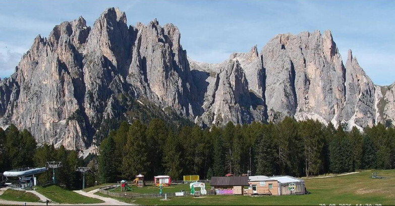 Webcam Vigo di Fassa-Pera-Ciampedìe - Vigo - dirupi di Larsech