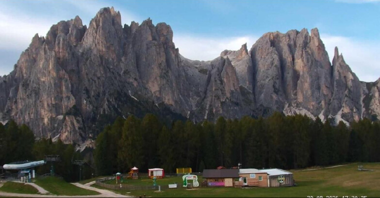 Webcam Vigo di Fassa-Pera-Ciampedìe - Vigo - dirupi di Larsech