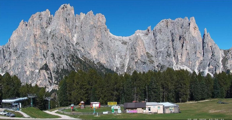 Webcam Vigo di Fassa-Pera-Ciampedie - Vigo - dirupi di Larsech