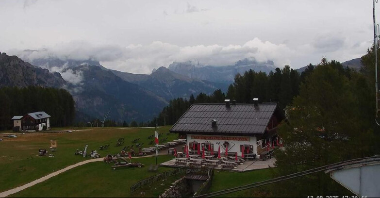 Webcam Vigo di Fassa-Pera-Ciampedie - Vigo - verso Sassolungo e Pordoi