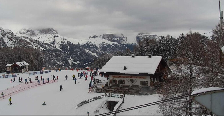 Webcam Vigo di Fassa-Pera-Ciampedie - Vigo - verso Sassolungo e Pordoi