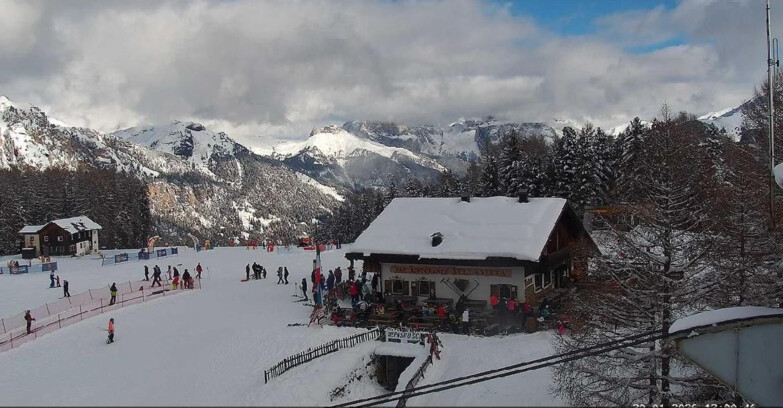 Webcam Vigo di Fassa-Pera-Ciampedie - Vigo - verso Sassolungo e Pordoi