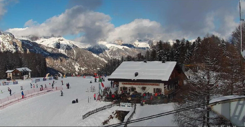 Webcam Vigo di Fassa-Pera-Ciampedie - Vigo - verso Sassolungo e Pordoi