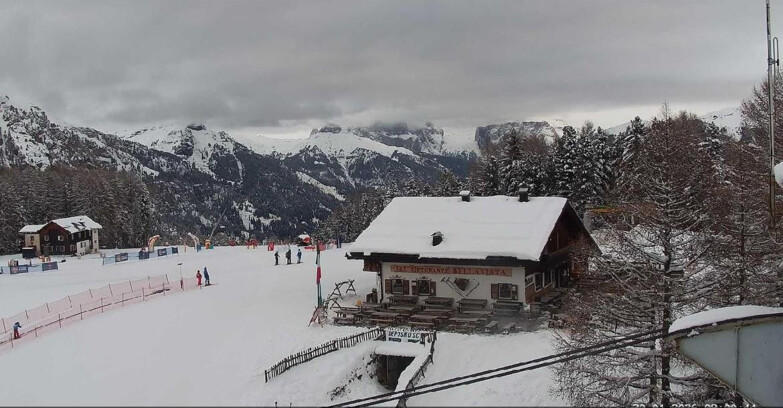 Webcam Vigo di Fassa-Pera-Ciampedie - Vigo - verso Sassolungo e Pordoi