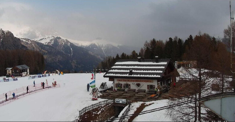 Webcam Vigo di Fassa-Pera-Ciampedie - Vigo - verso Sassolungo e Pordoi