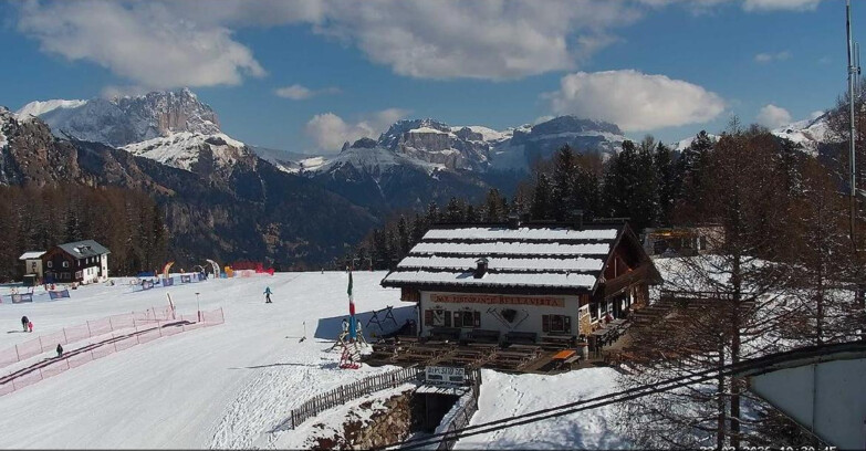 Webcam Vigo di Fassa-Pera-Ciampedìe - Vigo - verso Sassolungo e Pordoi