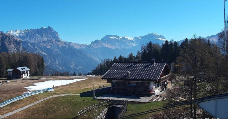 Webcam Vigo di Fassa-Pera-Ciampedìe - Vigo - verso Sassolungo e Pordoi