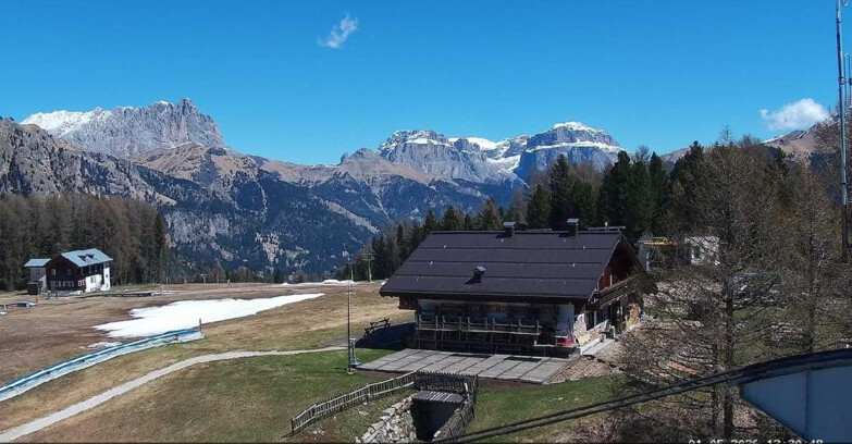 Webcam Vigo di Fassa-Pera-Ciampedìe - Vigo - verso Sassolungo e Pordoi