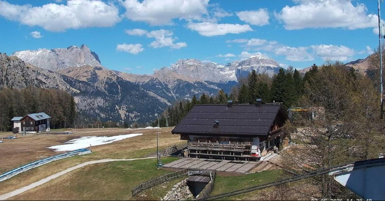 Webcam Vigo di Fassa-Pera-Ciampedìe - Vigo - verso Sassolungo e Pordoi