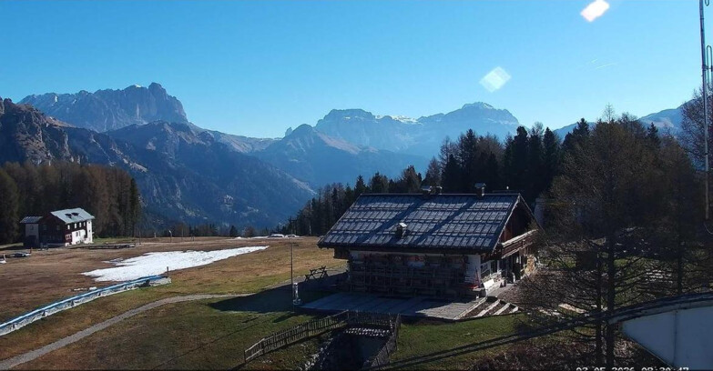 Webcam Vigo di Fassa-Pera-Ciampedìe - Vigo - verso Sassolungo e Pordoi