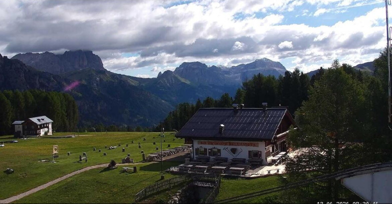 Webcam Vigo di Fassa-Pera-Ciampedìe - Vigo - verso Sassolungo e Pordoi