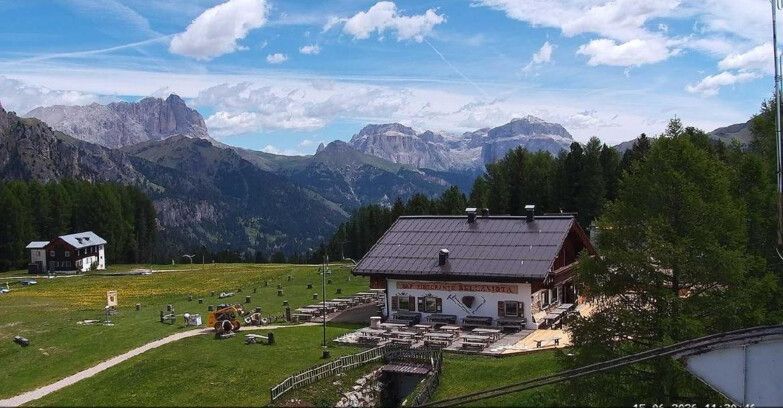 Webcam Vigo di Fassa-Pera-Ciampedìe - Vigo - verso Sassolungo e Pordoi