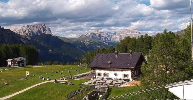 Webcam Vigo di Fassa-Pera-Ciampedìe - Vigo - verso Sassolungo e Pordoi