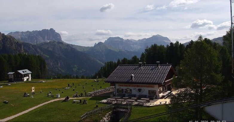 Webcam Vigo di Fassa-Pera-Ciampedìe - Vigo - verso Sassolungo e Pordoi