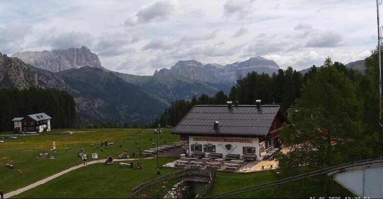Webcam Vigo di Fassa-Pera-Ciampedìe - Vigo - verso Sassolungo e Pordoi