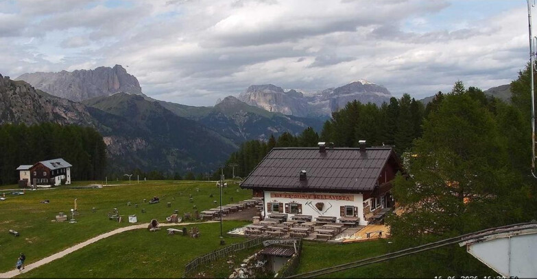 Webcam Vigo di Fassa-Pera-Ciampedìe - Vigo - verso Sassolungo e Pordoi