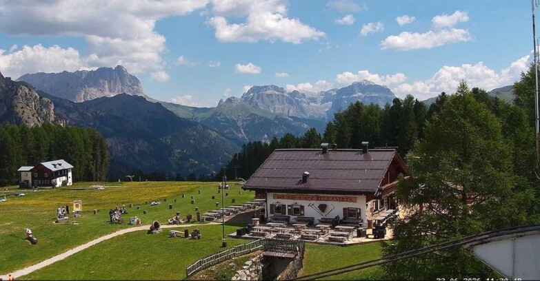 Webcam Vigo di Fassa-Pera-Ciampedie - Vigo - verso Sassolungo e Pordoi