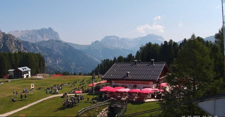 Webcam Vigo di Fassa-Pera-Ciampedìe - Vigo - verso Sassolungo e Pordoi