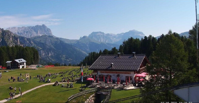 Webcam Vigo di Fassa-Pera-Ciampedìe - Vigo - verso Sassolungo e Pordoi